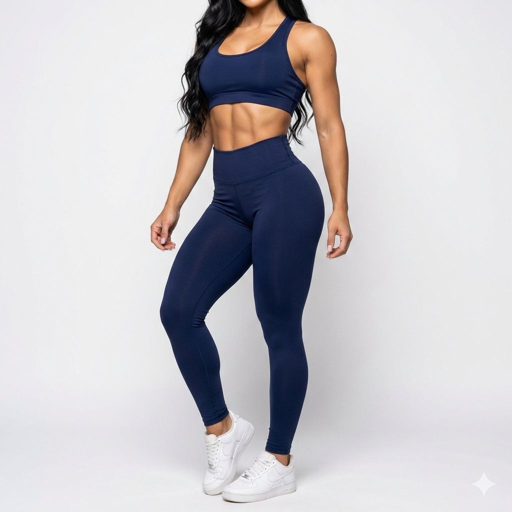 Calça Legging Feminina Zero Poliamida Transparência para Academia