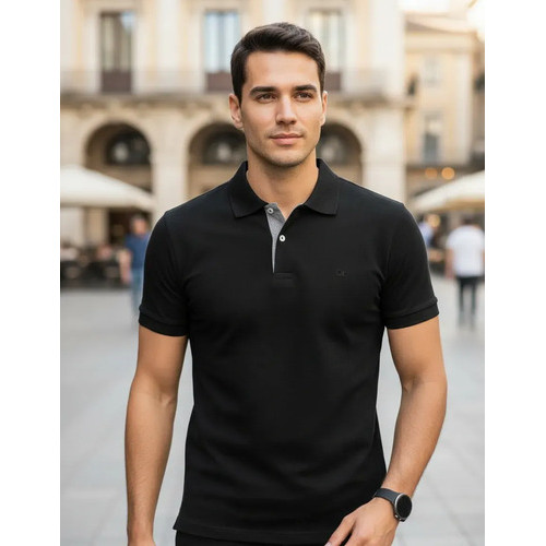Camisa Gola Polo Social Masculina Slim Algodão Casual Ogochi — imagem 2 de 2