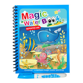 【Educativo e Divertido】Children’s Magical Puzzle Water Painting Book Brinquedo/Arte/Aprendizagem