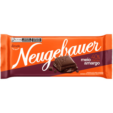 Barra de Chocolate Meio Amargo 40% Cacau Neugebauer