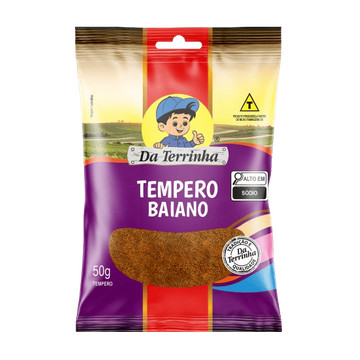 Da Terrinha Tempero Baiano Em Pó 50g