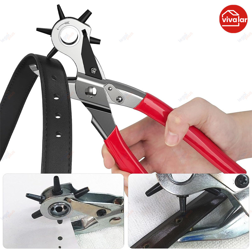 Kit Alicate Vazador Profissional SHEFA: Faça 6 Furos Perfeitos em Chinelo e Couro Agora!
