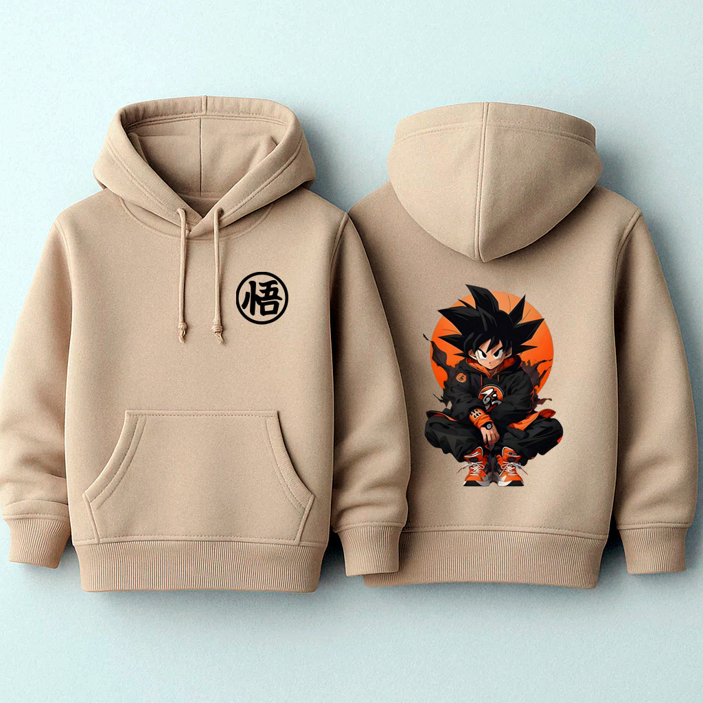 Moletom Canguru Masculino Estampado Goku Infantil Feminino 100% Algodão Premium Reforçado