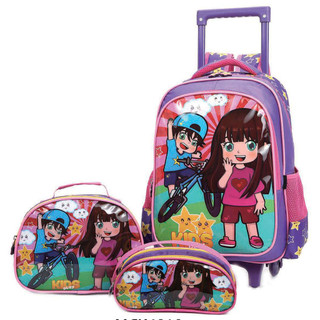 Kit Mochila Rodinha Lancheira e estojo PRINCESAS SEREIA