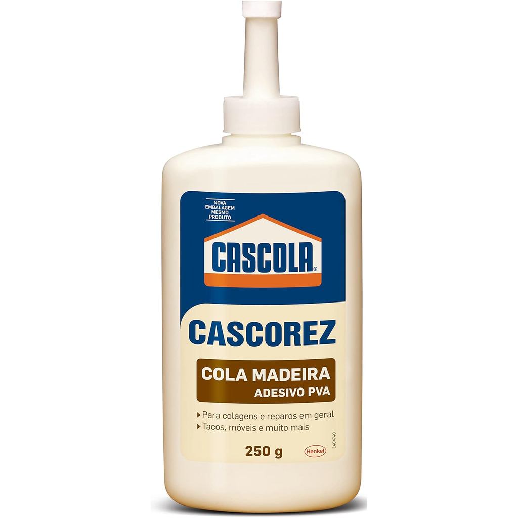 Cascorez Cola Madeira Cascola, Alta Flexibilidade, 1x250g