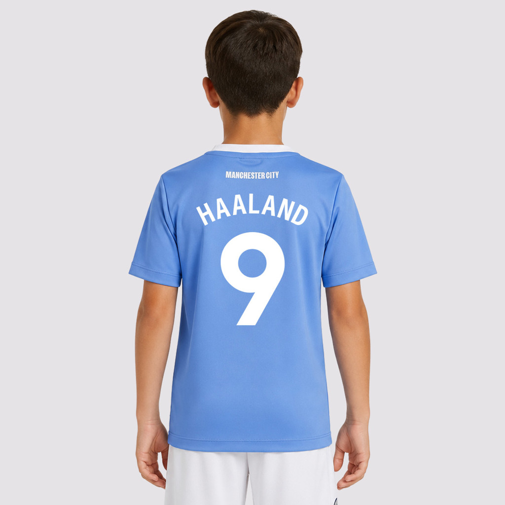 Camisa Manchester City Citizens Infantil 9 Haaland