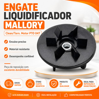 kit Arrastes Liquidificador Mallory -  Mallory taurus, Mallory Magnific , Mallory flash Black