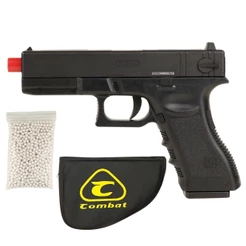 Pistola de Airsoft Spring CBT-17 Slide Metal + Acessórios