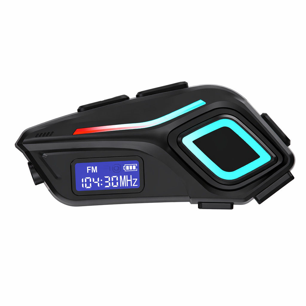 Headset Bluetooth Moto Capacete K08 Som Estéreo FM USB Tipo C Android iOS