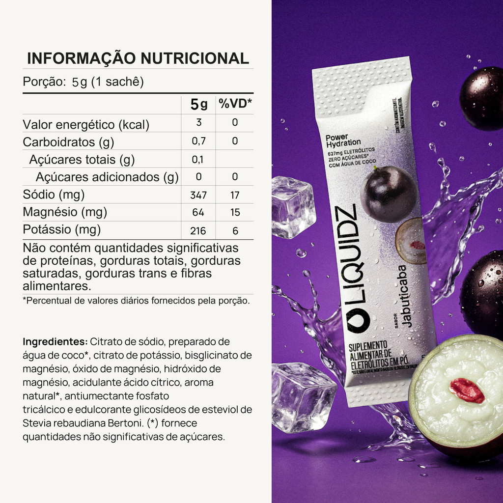 Kit 3 Sabores LIQUIDZ® - Eletrólitos Zero Açúcares - 3 Caixas - 18 sachês — imagem 2 de 2