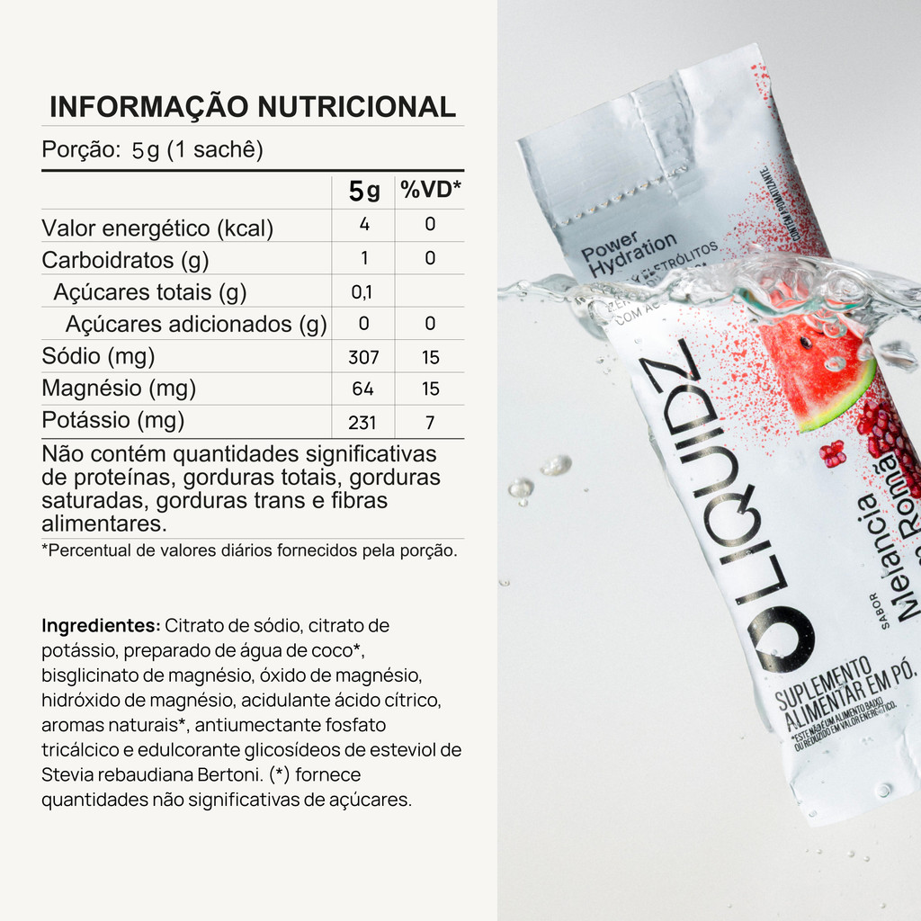 Kit 4 Sabores LIQUIDZ® - Eletrólitos Zero Açúcares - 4 Caixas - 24 sachês — imagem 2 de 2