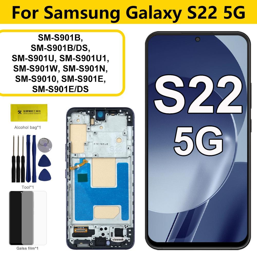 Tela De Exibição Para Samsung Galaxy S22 5G S901B S901U S901N Display LCD Digita