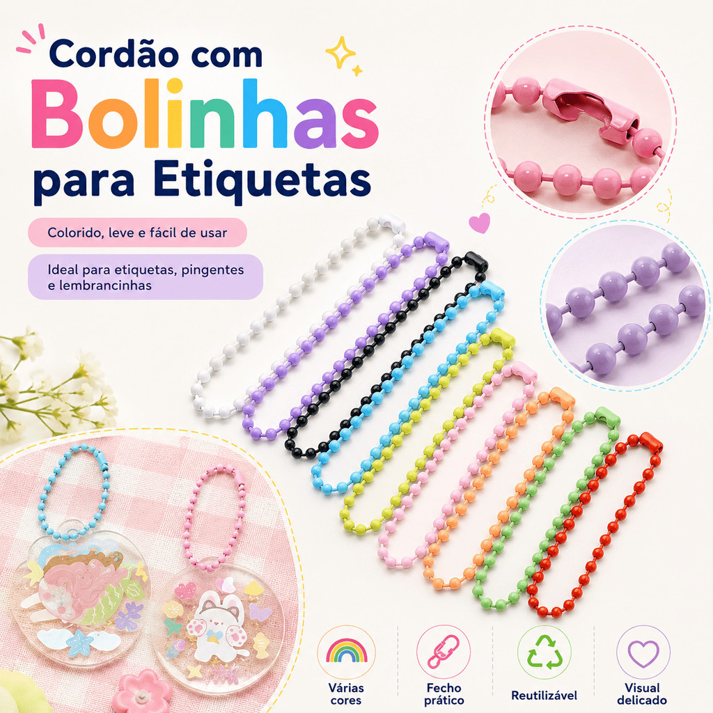 50/100/150/200/250 PCS Corrente De Bolinha Com Canoa 10cm Tag Chaveiro acessórios de moda