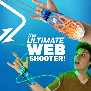 ZipString Aracna Web Shooter, Lançador de Corda Retrátil Automático que Brilha no Escuro, Brinquedo Lançador de Corda pa