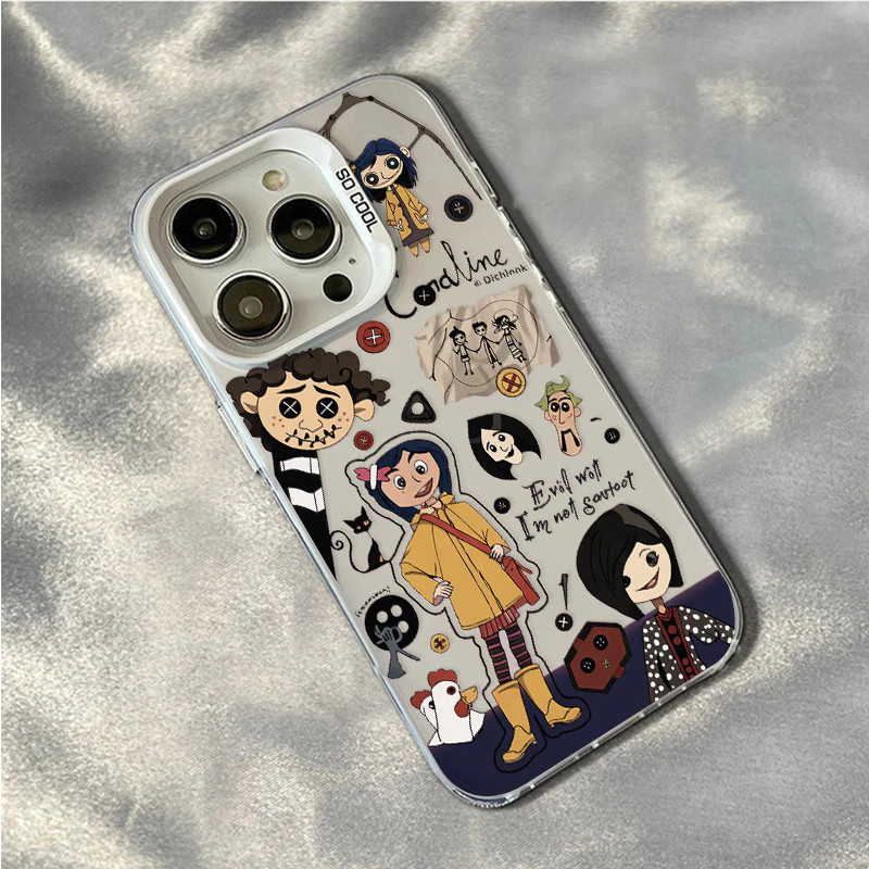 Capa Fosca para Redmi A2 12 13 POCO X3 X5 Note 11 12 13 Com Coraline Anti-impact Frete Grátis,Envio 24h — imagem 2 de 2