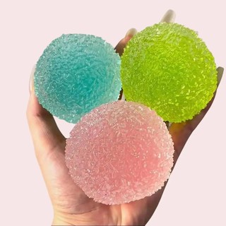 Ship Incl-Pawtoto Brinquedo Antiestresse Bola Mochi de Cristal Artesanal
