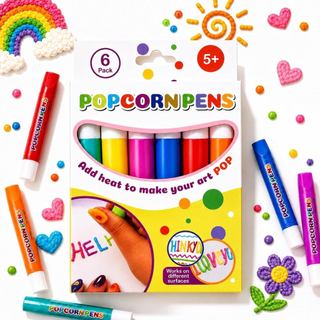 Canetas Puff 3D Popcorn 6 Cores Canetas para Arte em Relevo DIY Scrapbook Cartões Projetos Criativos e Artesanato