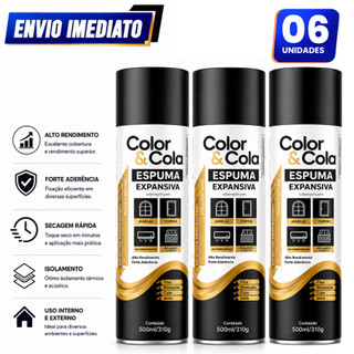 Espuma Expansiva Poliuretano Profissional 500ML Com Aplicador Kit