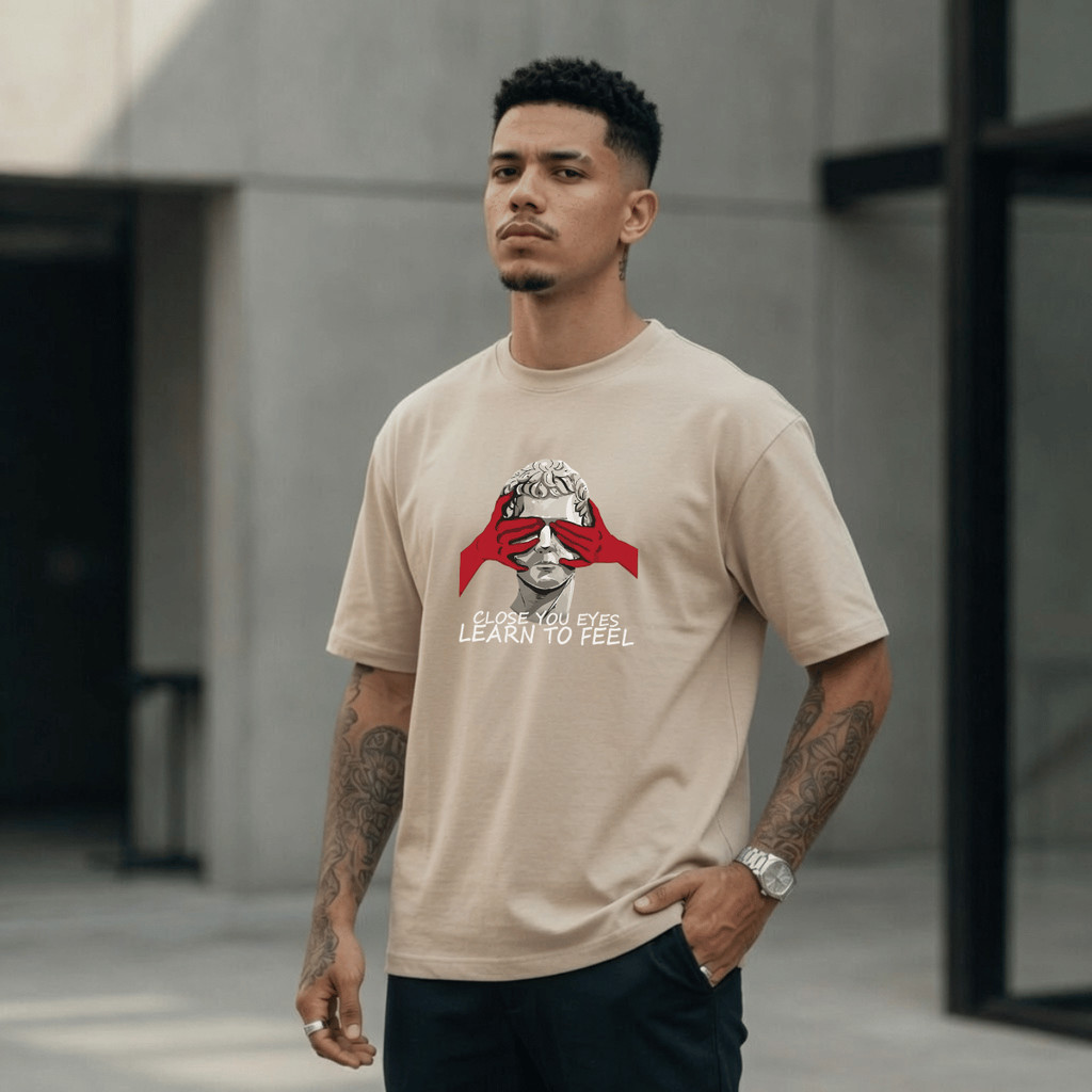 Camiseta Masculina Estampada Rosto Tampando Olho100% Algodão Premium Camisa Blusa Homem Academia Confortavel Plus Size