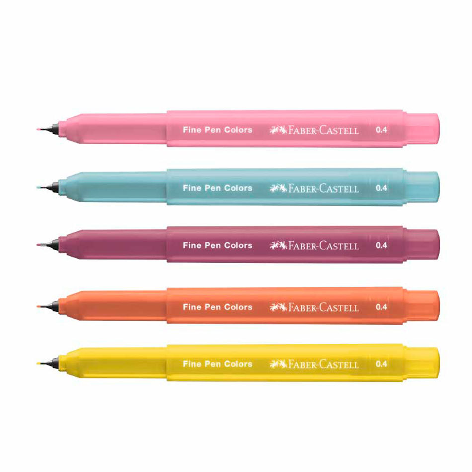 Caneta hidrográfica Fine Pen Revigora & Energiza FPB/ES5REZF/357731 com 5 unidades Faber-Castell · foto 2
