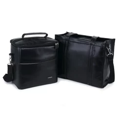 Kit Bolsa Tote Midi com Alça + Térmica Move Grande Preta