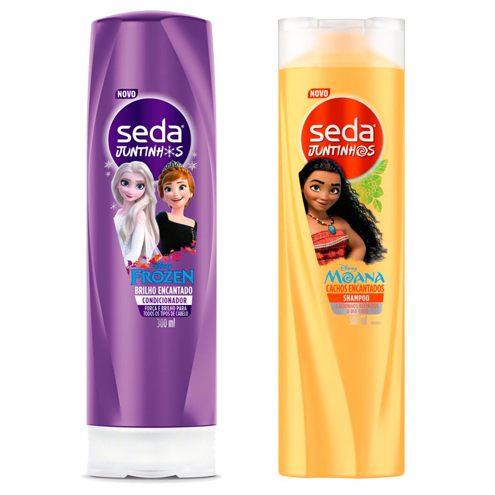 Kit 1 Shampoo Infantil Seda Juntinhos Moana 300ml