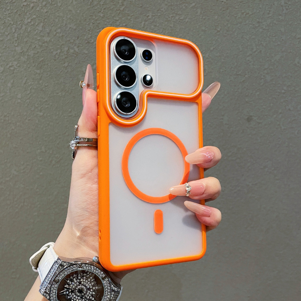 Capa De Telefone Magnética Fosca Armadura Para Samsung Galaxy A57 A37 A27 A17 A07 A56 A55 A36 A35 A32 A16 A15 5G 4G S26 