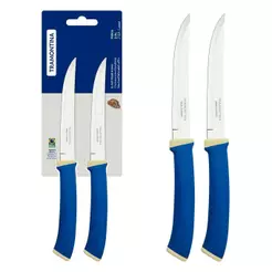 Conjunto 2 Facas Churrasco Tramontina Felice Aço Inox