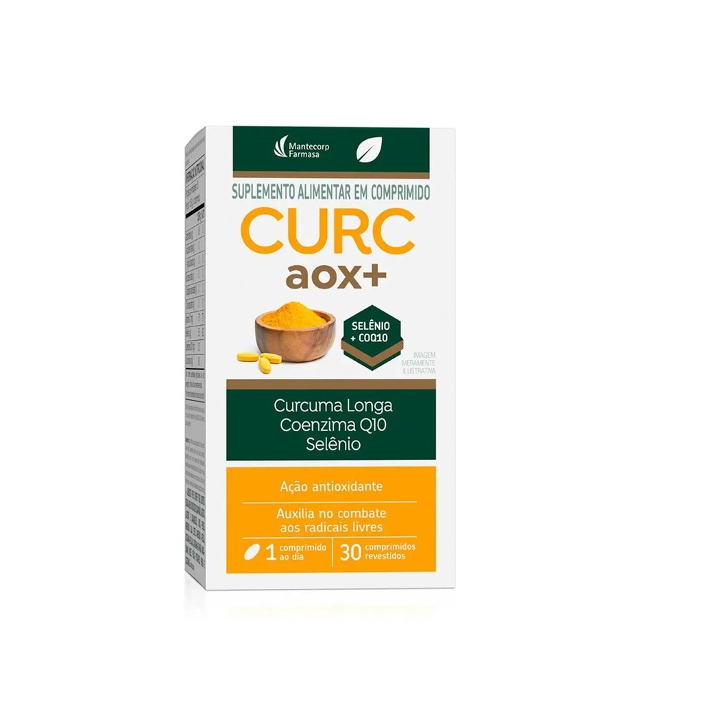 Suplemento Alimentar Curc Aox+ 30 Comprimidos