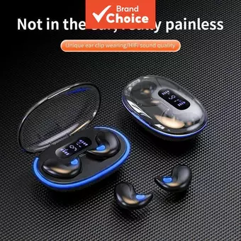 Fones de Ouvido X55 TWS Mini Sleep Sem Fio Bluetooth com Display LED, Som Estéreo HIFI, IPX5 à Prova d’Água e