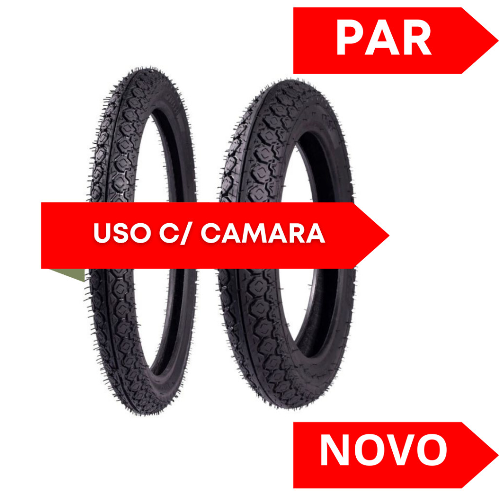 PAR DE PNEU NOVO BIZ 125 110 100 POP 100 AMAZON