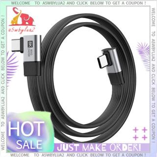 Cabo USB C Para , Ângulo Reto , Carregador Tipo De Carregamento Rápido , 90 Graus , PD 240W , 80G , Cotovelo Estéreo , 8