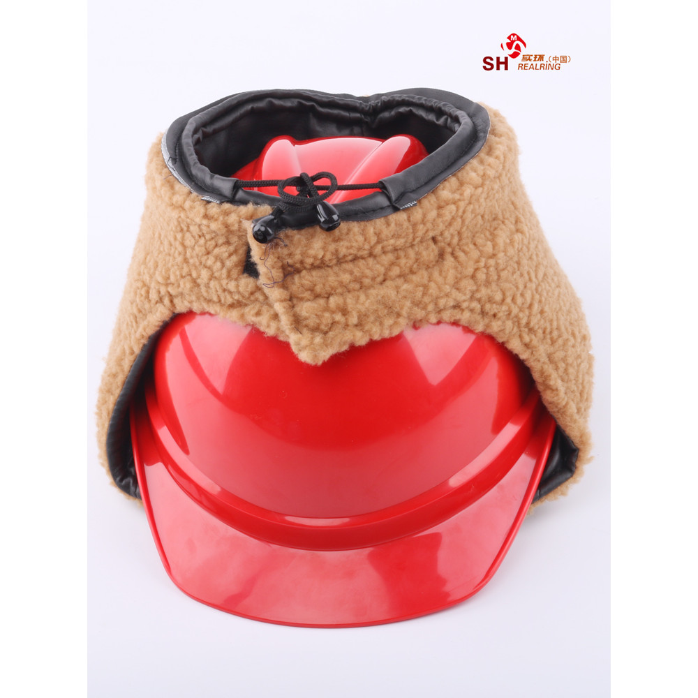Real anel Jiangsu Supervision capacete de segurança algodão capacete de segurança inverno à prova de frio canteiro de ob