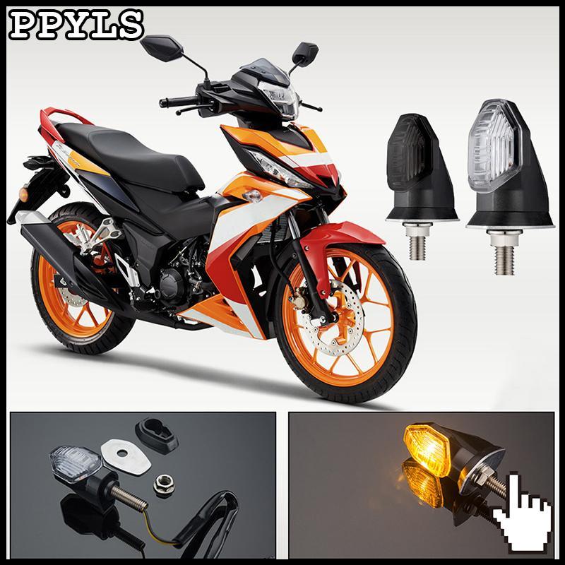 Mini Motocicleta LED Luzes De Sinalização 2 Pçs Universal 12V Âmbar Piscas Para Bicicletas Esportivas E Motocicletas Ace