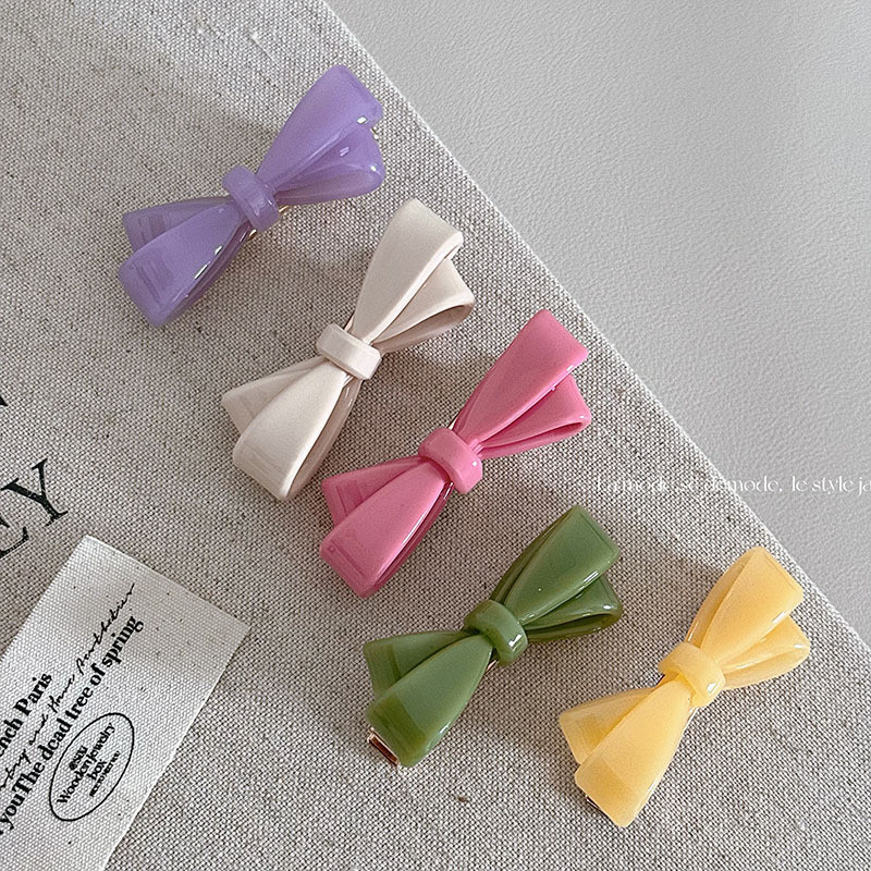 Presilhas de cabelo com laço em tons suaves, presilhas elegantes para franjas, presilhas de cabelo, presilhas de cabelo 