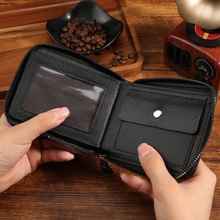 ❤Novidades❤❤ Moda padrão de fibra de carbono masculino dedicado grande capacidade titular do cartão de órgão titular do 