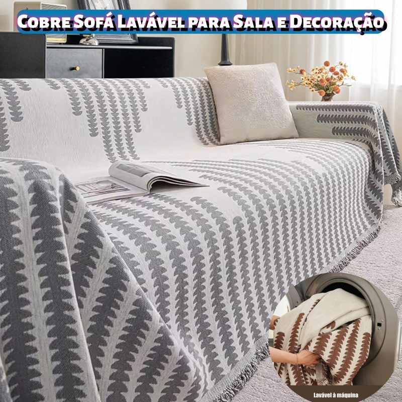 Capa para Sofá Decorativa Lavável