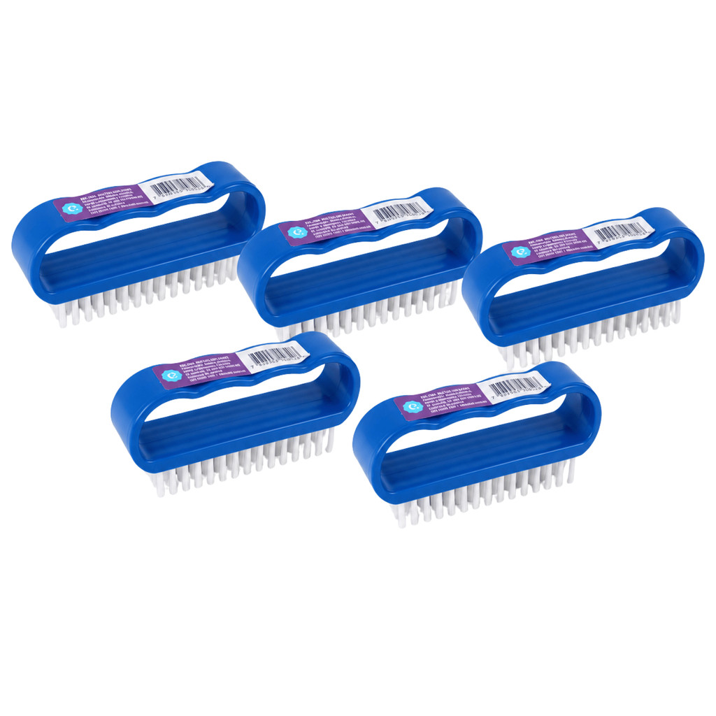 Escova Multiuso Kit 5 Unidades Para Limpeza Tenis Tapetes Calcados Unhas Pes Casa Banheiro Lavanderia