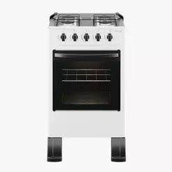 Fogão Piso 4 Bocas Braslar New Sirius Mesa Inox Acendimento Manual Branco 110V