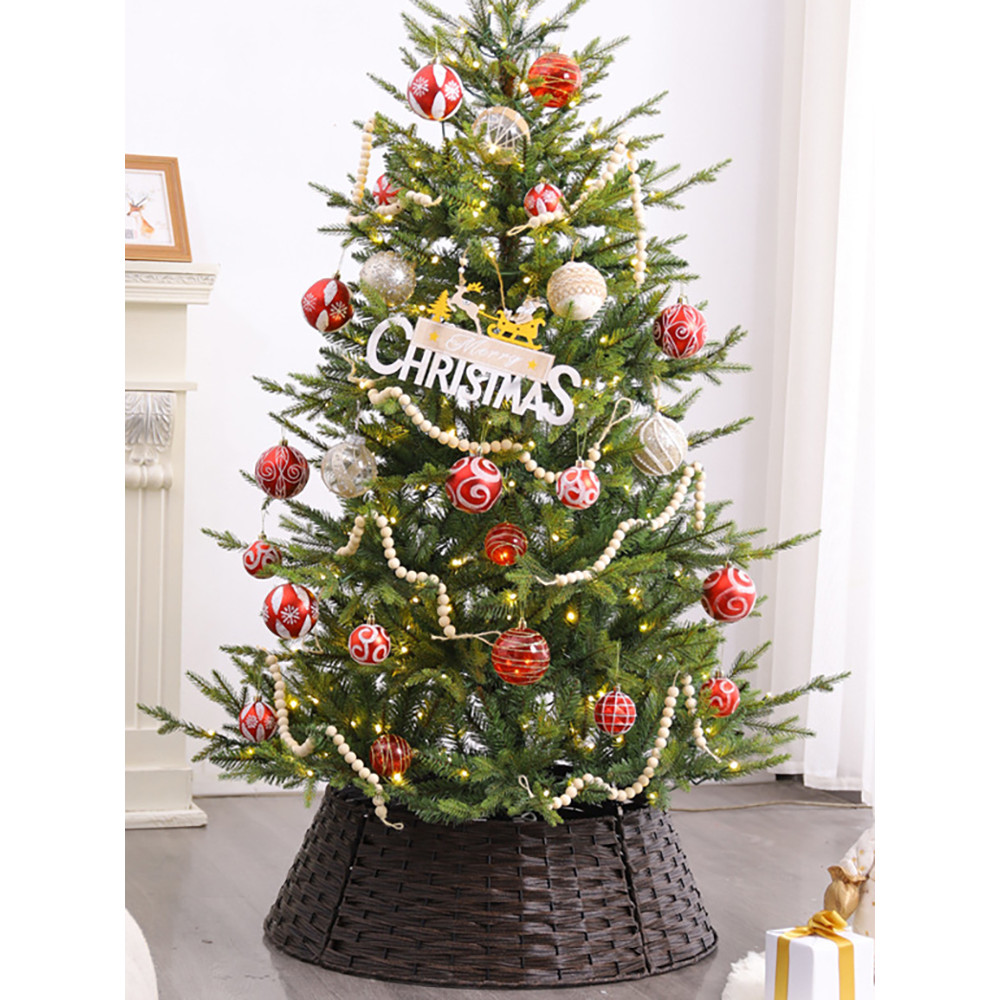 Cerca de árvore de natal cerca de árvore de natal capa de pé Base branca saia de árvore grande cesta de tecido decoraçõe