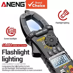 Medidor de Braçadeira Digital ANENG CM83 4000 Contagens AC DC Detector de Tensão NCV Corrente Resistência Capacitância