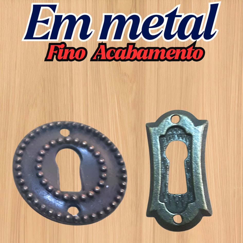 Entrada Para Chave Colonial Metal Novo