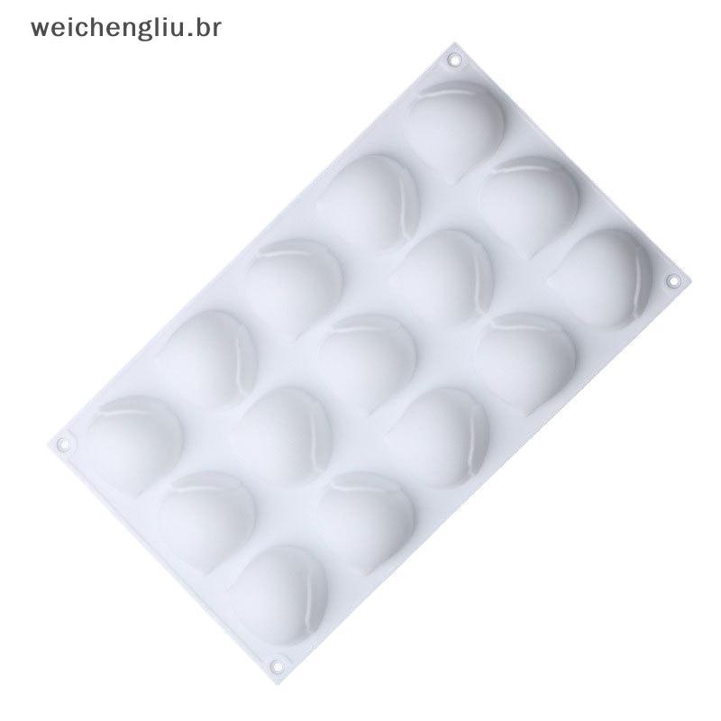 # weicheng 15 Cavidade Molde De Silicone De Avelã 3D Castanha Bolota Bandeja De Chocolate Para Mousse Bolo Sobremesa Coz