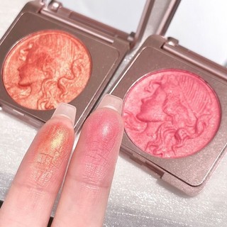 CDE inteligente menina leitura monocromático Blush Natural Nude maquiagem perolado fino piscando clareamento contorno il