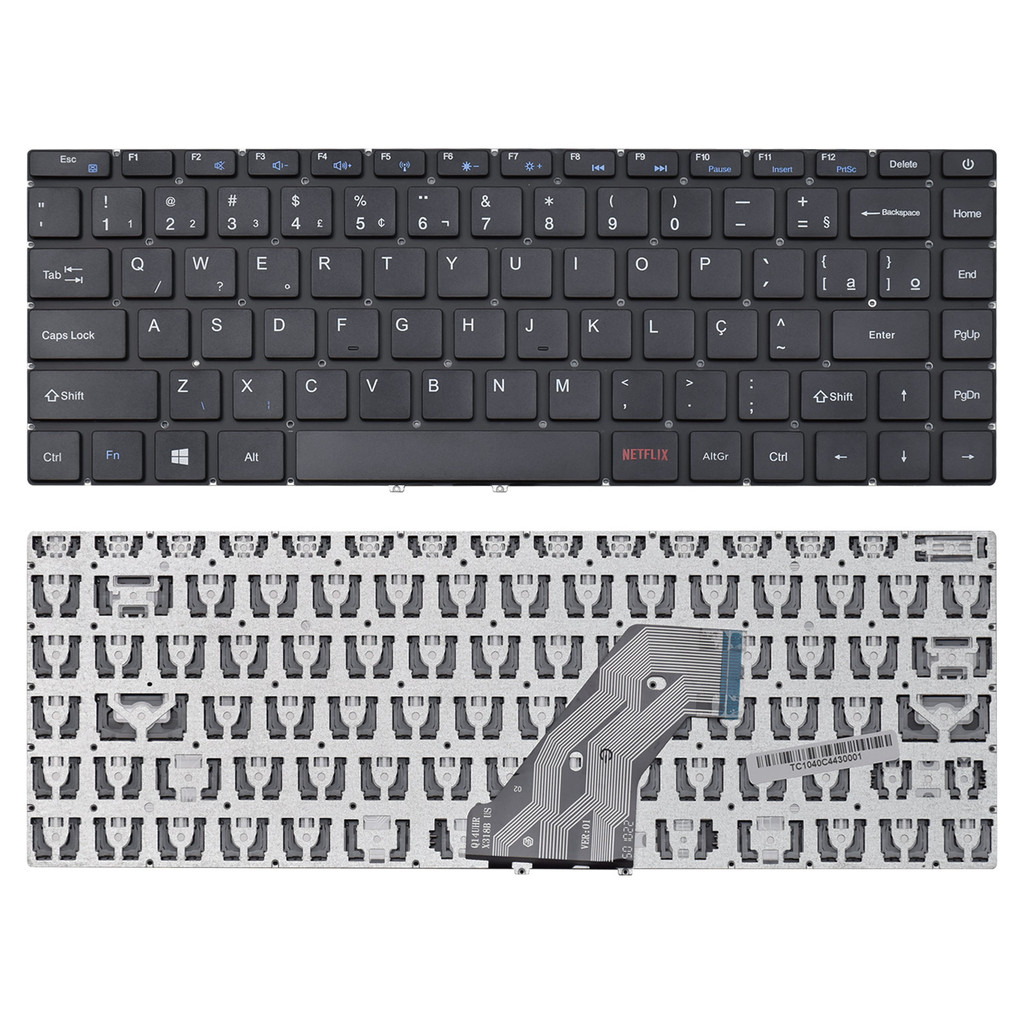 Teclado para Notebook Hp Compaq Presario CQ27 PC814 ABNT2 Preto