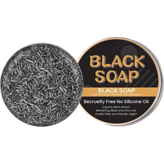 Barra de Shampoo para Reverter Cabelos Brancos, Sabonete para Cobrir Barba Branca, Shampoo Ativador de Raiz para Homens 