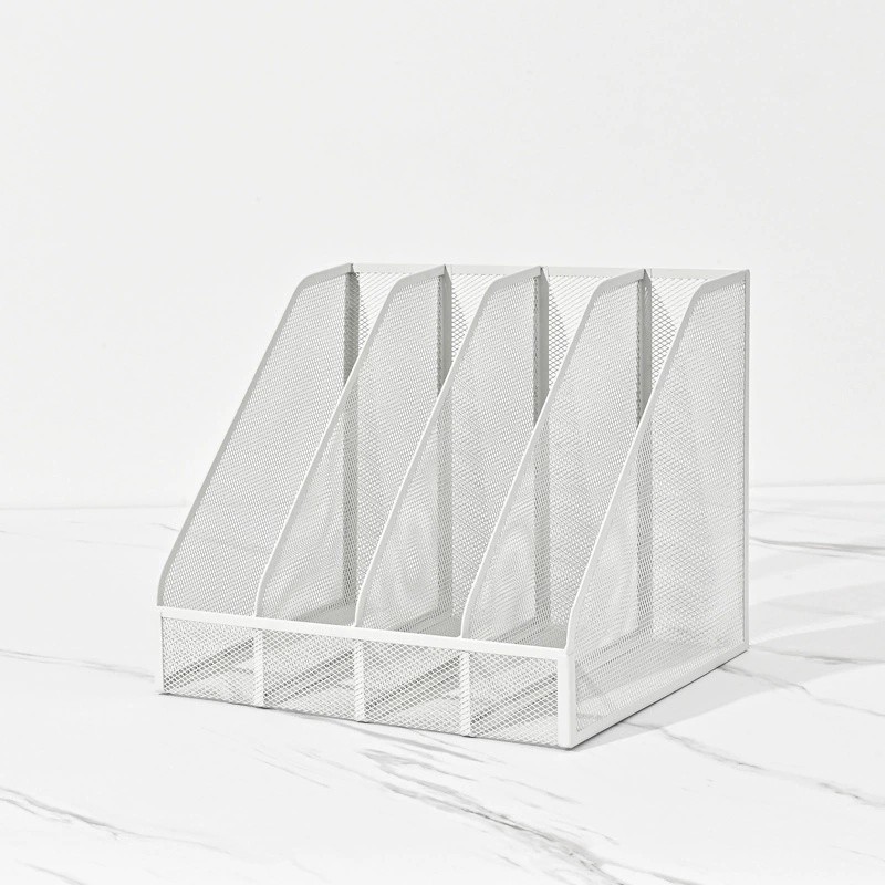 Organizador De Arquivos De Metal Desktop Multi-Camada Book Rack Office
