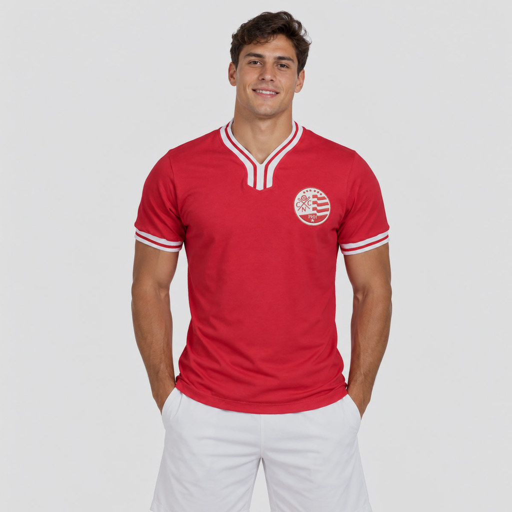Camisa Náutico Vintage Vermelha