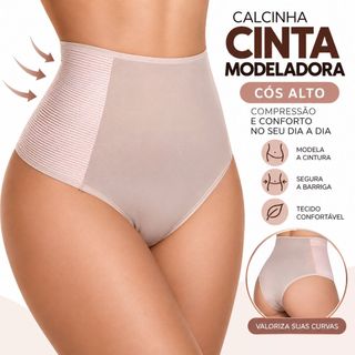 Calcinha Cinta Modeladora Redutora De Medidas Segura Barriga Pós Parto - Manu