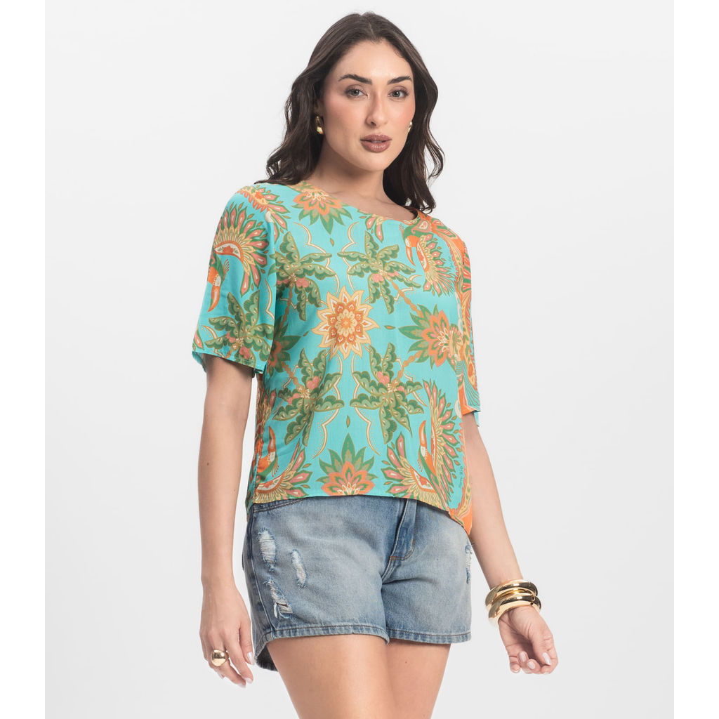 Blusa Feminina Infinita Cor Azul
